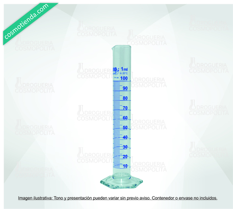 PROBETA  VIDRIO 100 ML.  [   1 pza]