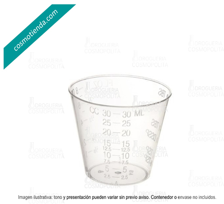 VASO MEDICAMENTO GRADUADO 30 ML  [  50 pza]