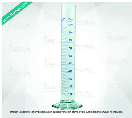 Probeta Vidrio 1000 Ml 1 Pza Cosmotienda